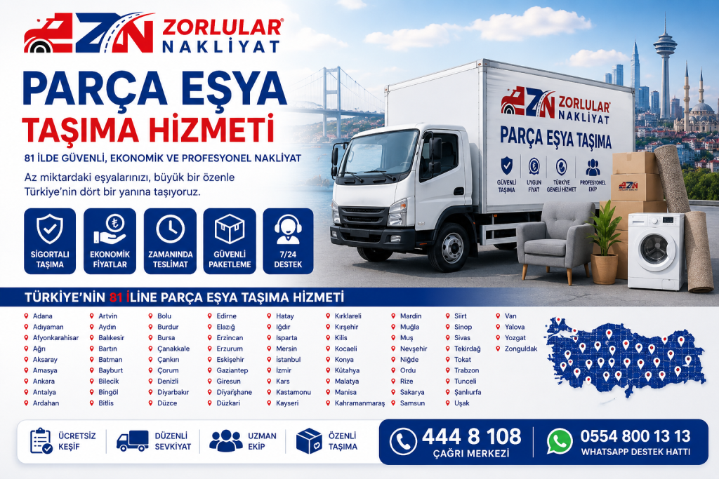 Parça Eşya Taşıma | Ekonomik Nakliyat Fiyatları